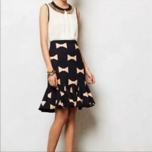 Anthropologie Eva Franco Bow Tie Skirt